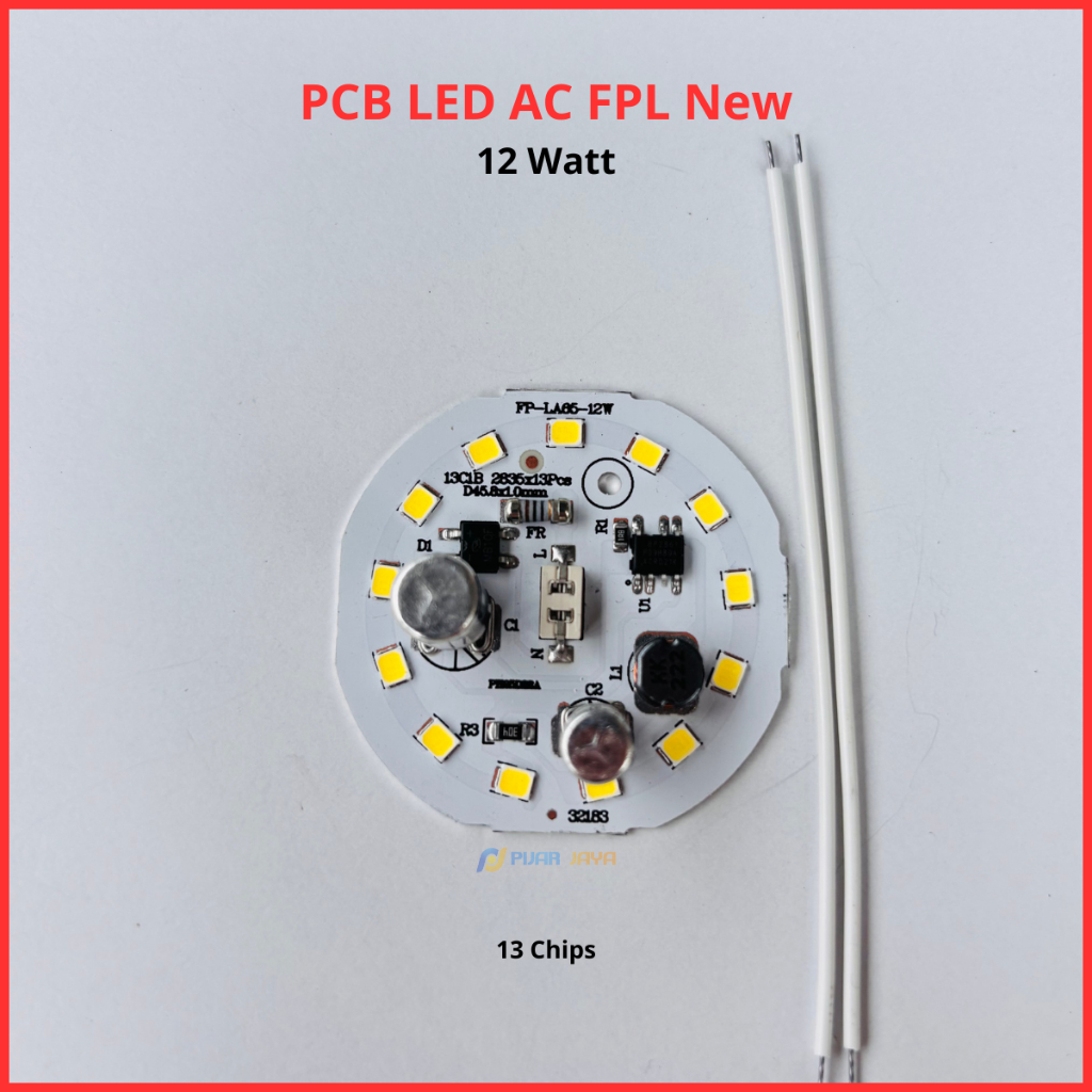 Jual PCB Led AC FPL New 12 watt Mesin Lampu Led 12W Modul Lampu LED ...