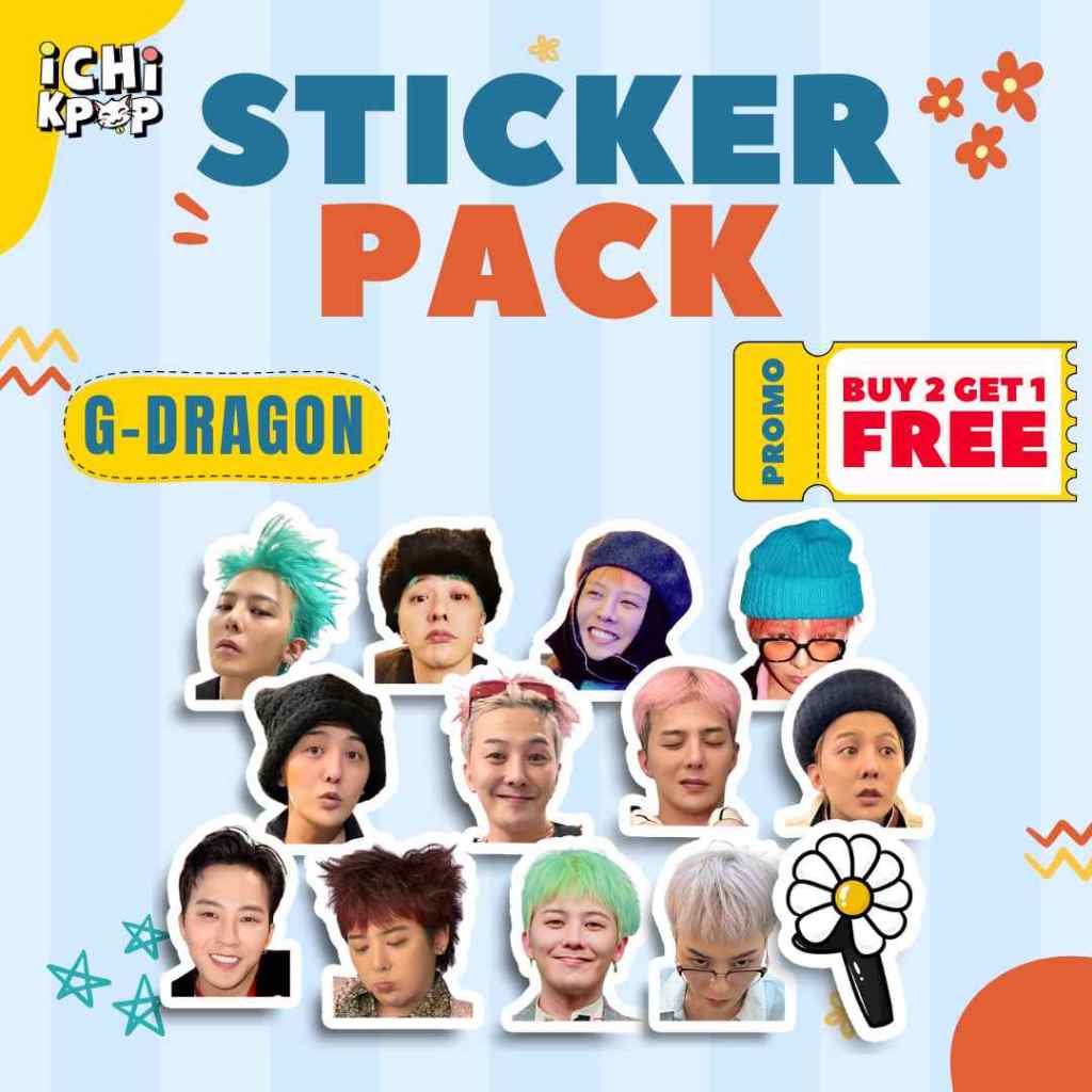 Jual STICKER PACK - G-DRAGON GD BIGBANG daisy ubermensch kpop korea ...
