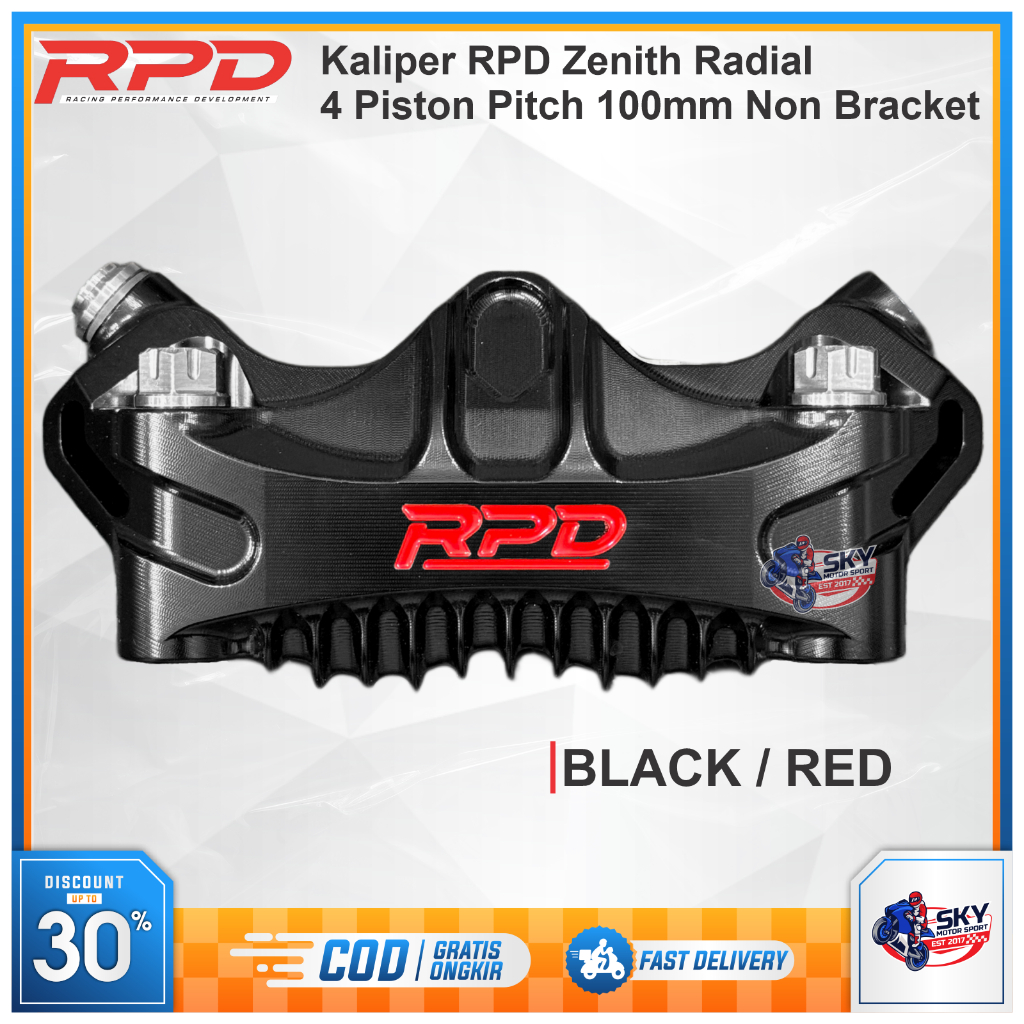 Jual Kaliper RPD Zenith 4P 4 Piston Radial Pitch 100 DepaN Non Bracket ...