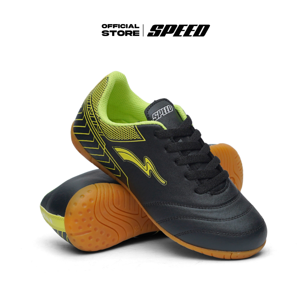 Jual Speed - Sepatu Futsal anak - Walsh Hitam Citroen - Sepatu Futal ...