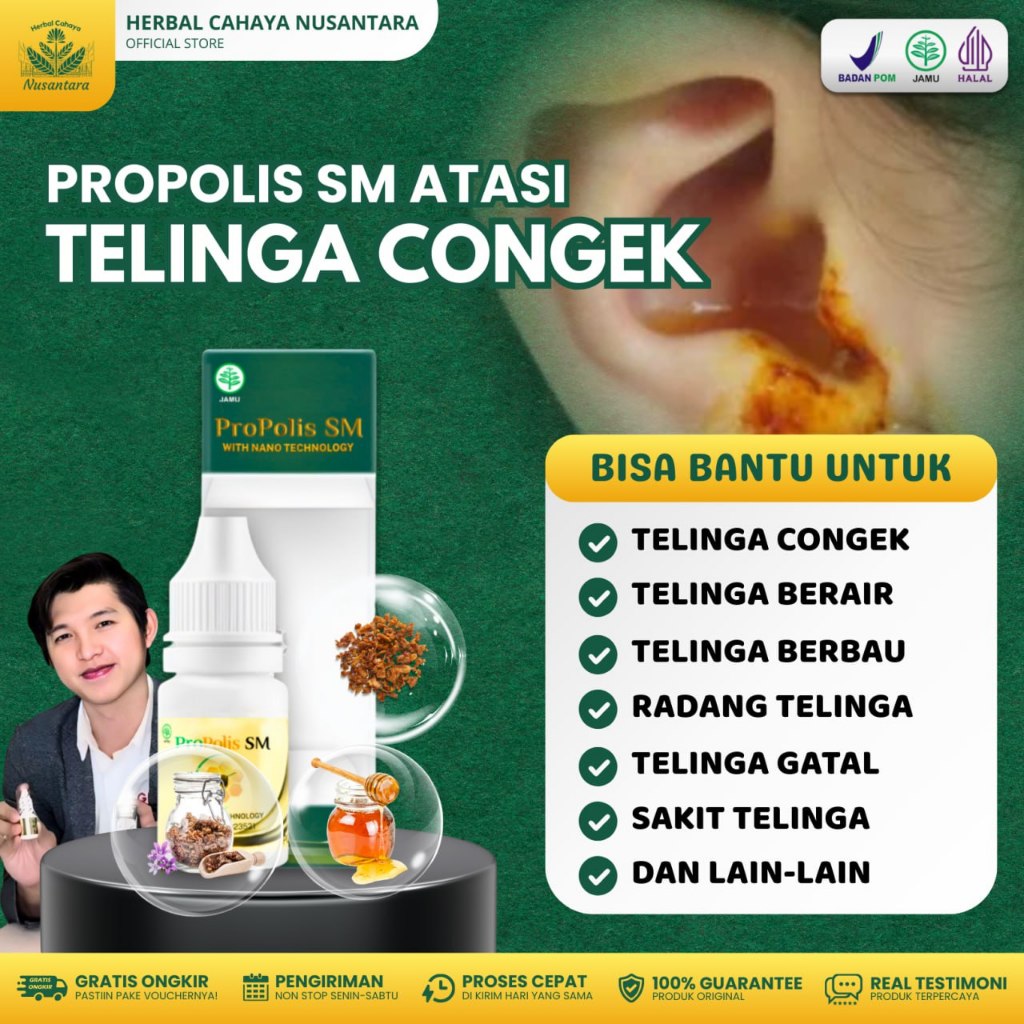 Jual Obat Telinga Congek Bernanah Gatal Berair Budeg Berdengung ...