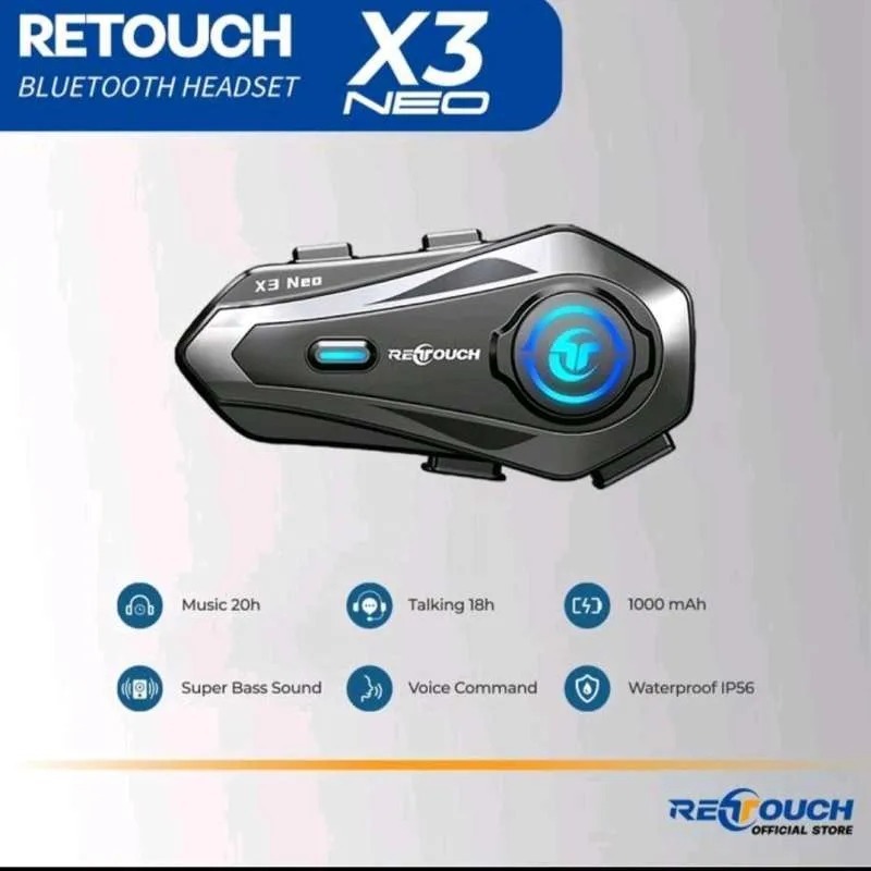 Jual Intercom / Mic Helm Retouch X3 NEO Garansi resmi 1 Tahun | Shopee ...