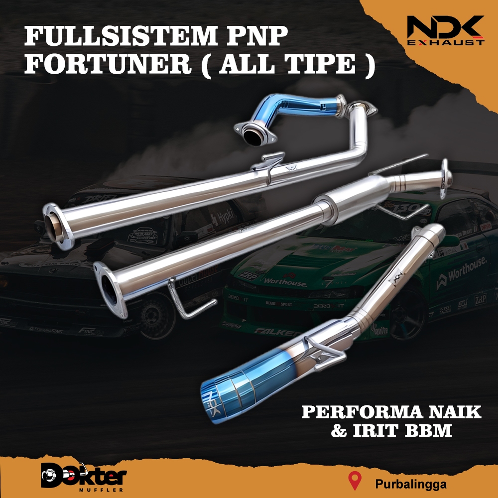 Jual KNALPOT RACING MOBIL DIESEL FORTUNER ALL TIPE FULLSISTEM NDK