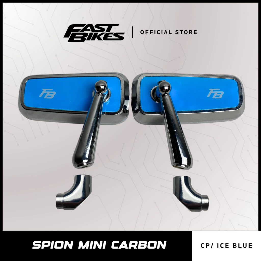 Fastbikes - Spion Carbon Universal Hitam Chrome Mini Nmax Aerox Beat 3229B-70