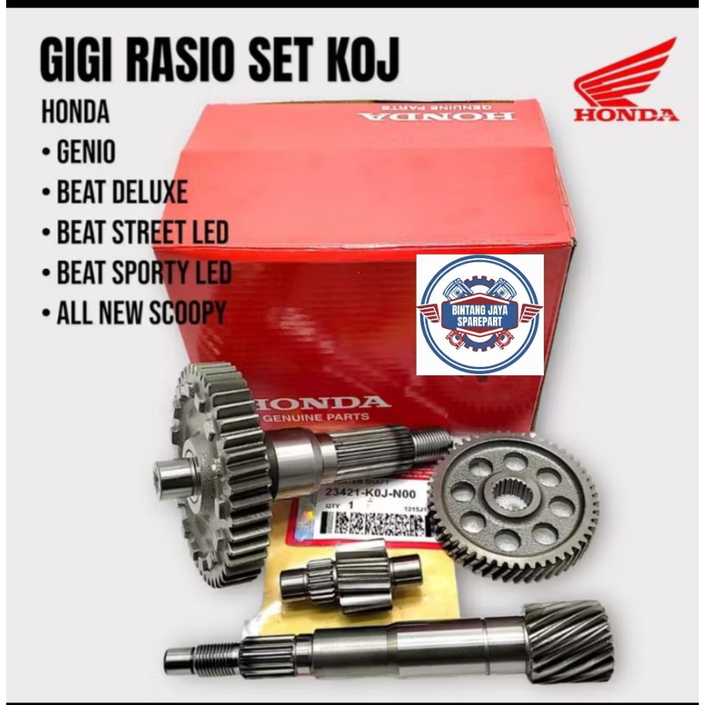 Jual GIGI RASIO SET ORIGINAL HONDA DELUXE STREET LED ALL NEW SCOOPY ESP ...