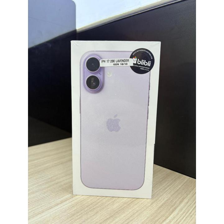 Apple iPhone 17 256GB |  Layar OLED 6.3 Inci 120 Hz, Kamera Ganda 48 MP, Chipset
