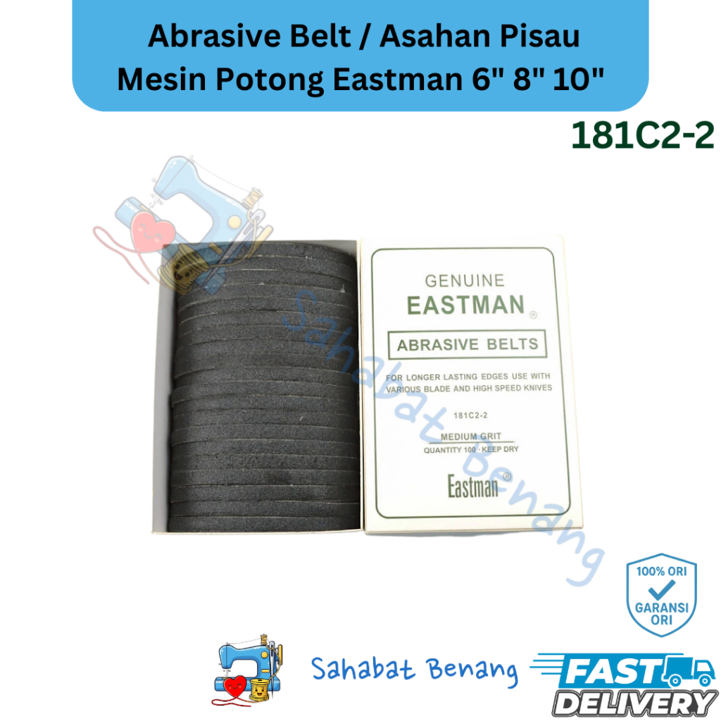 Blooy 181C2-2 Abrasive Belts – 100-Pack For KM CZD-103, Eastman 627X/629X Cutting Machines