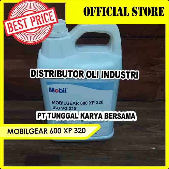 Jual MOBILGEAR 600 XP 320 ( Kemasan 5 Liter - Extreme Pressure Gear Oil ...