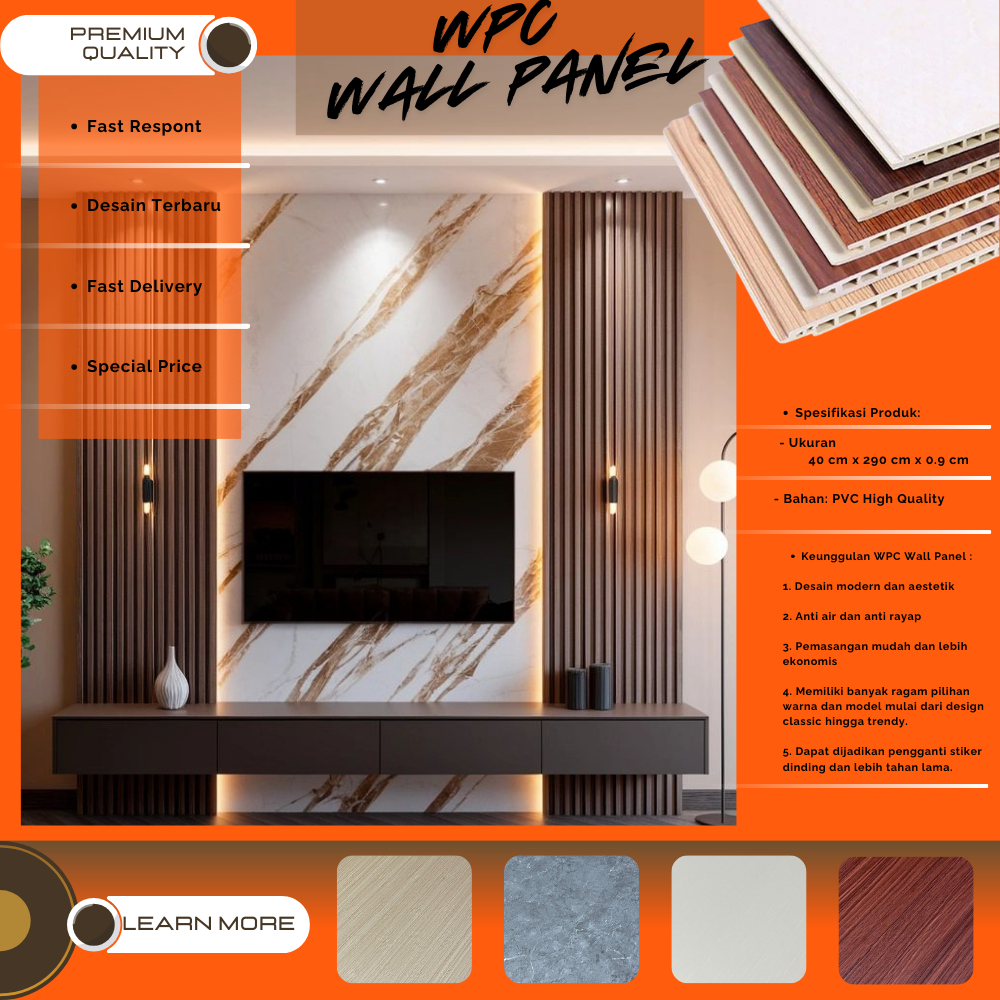 Jual Panel Indo Wallboard Premium (INSTANT BANDUNG) Ukuran 2,9 Meter ...