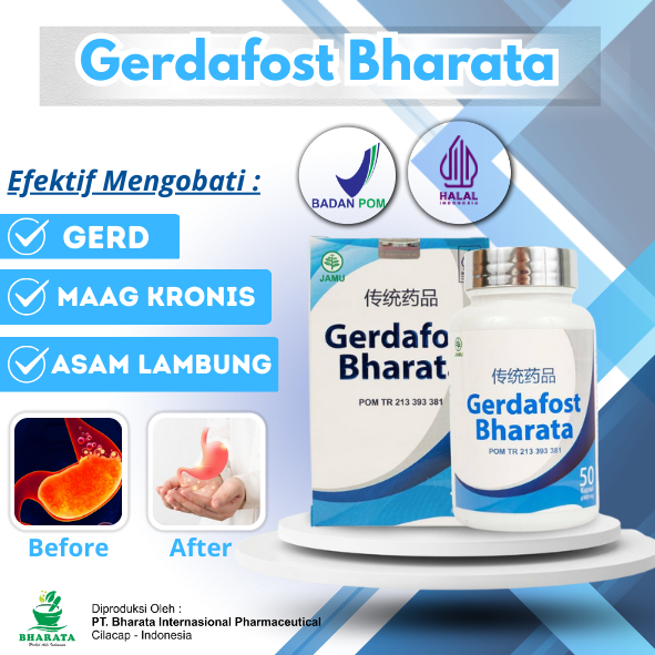Obat Gerd Maag Kronis Asam Lambung Paling Ampuh Gerdafost Bharata Original