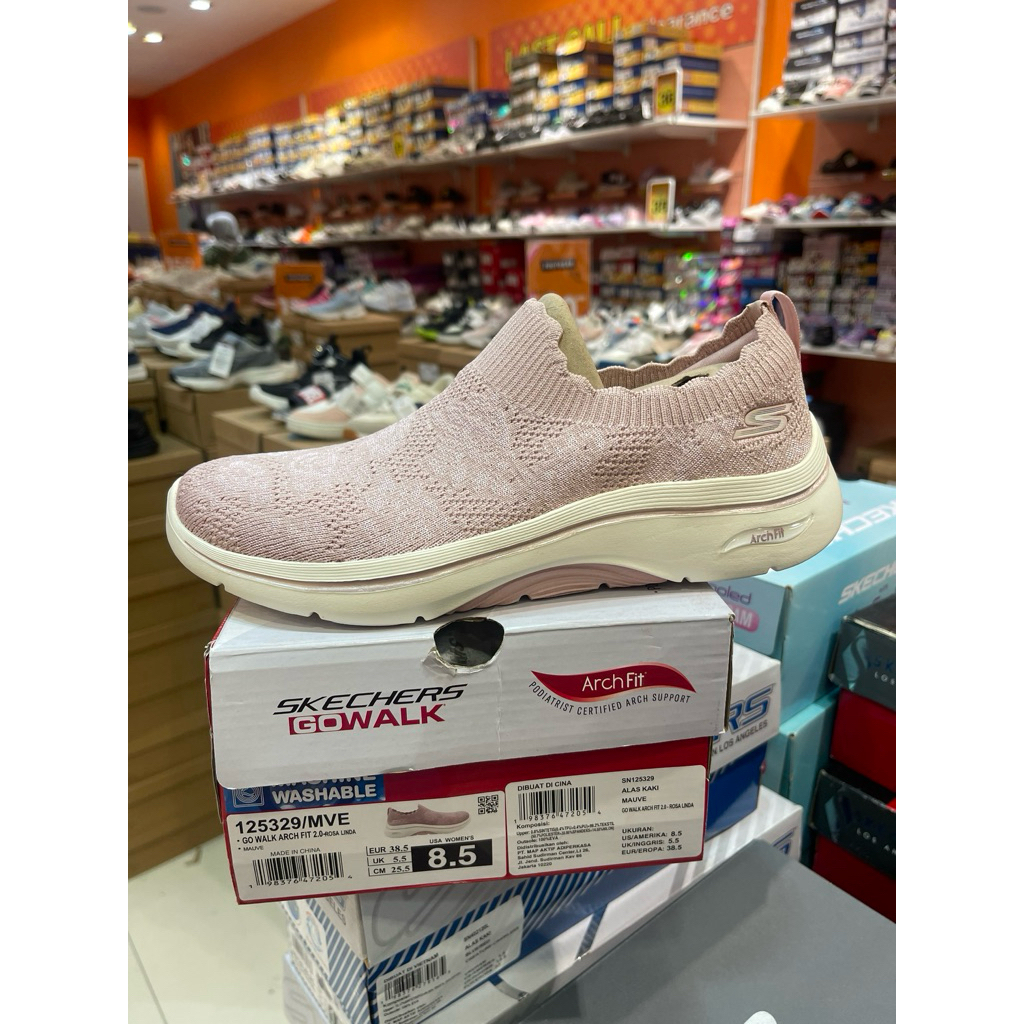 Jual SKECHERS GO WALK ARCH FIT SKECHERS WOMENS SKE 125329 | Shopee ...