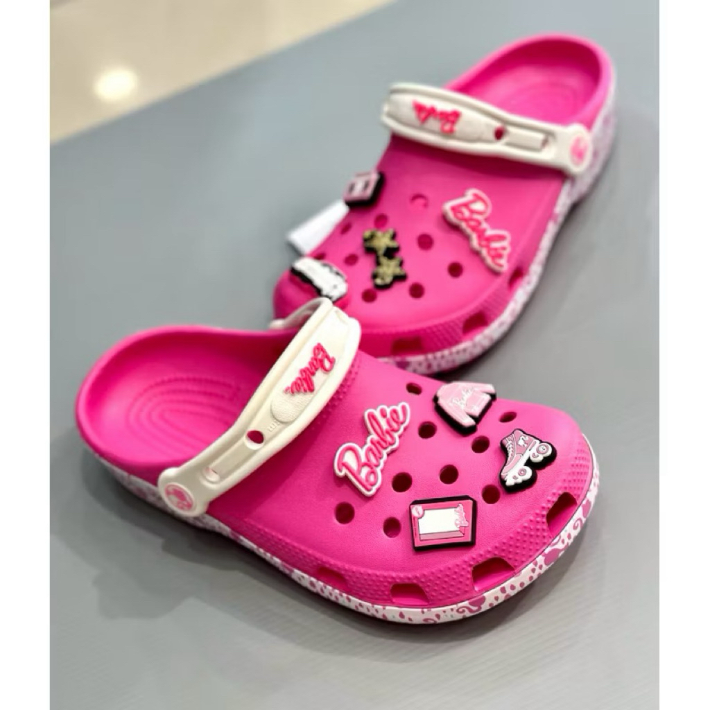 Jual [READY STOCK] SANDALS BARBIE CLASSIC CLOG ELECTRIC PINK (Include ...