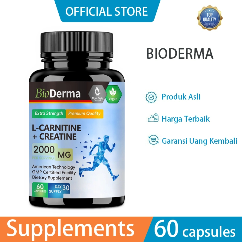 l carnitine terbaik Jual L-Carnitine + Creatine, jaga energi tubuh,perbaiki performa latihan, ideal untukfitness 60 kapsul Carnitine by BESTVITE BPC-157 (10 mg) + Cellulaire Energie Contents:60 tablets