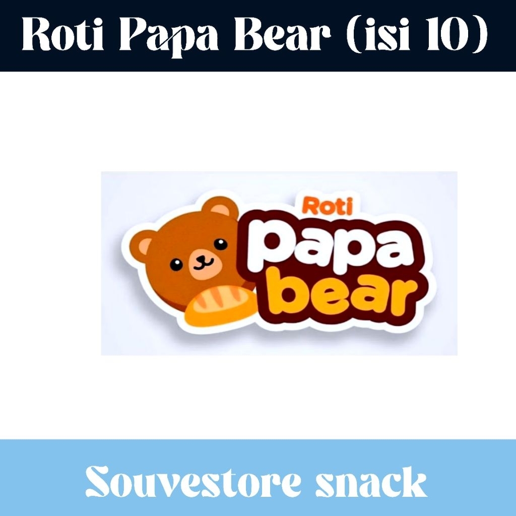 Jual ROTi papa bear roti saku viral per 10 papa bear roti original papa ...