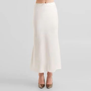 DUNEYA Rok Satin Silk Premium Satin Skirt Midi Lenght Panjang Rok Slik Korean Style Basic Wanita