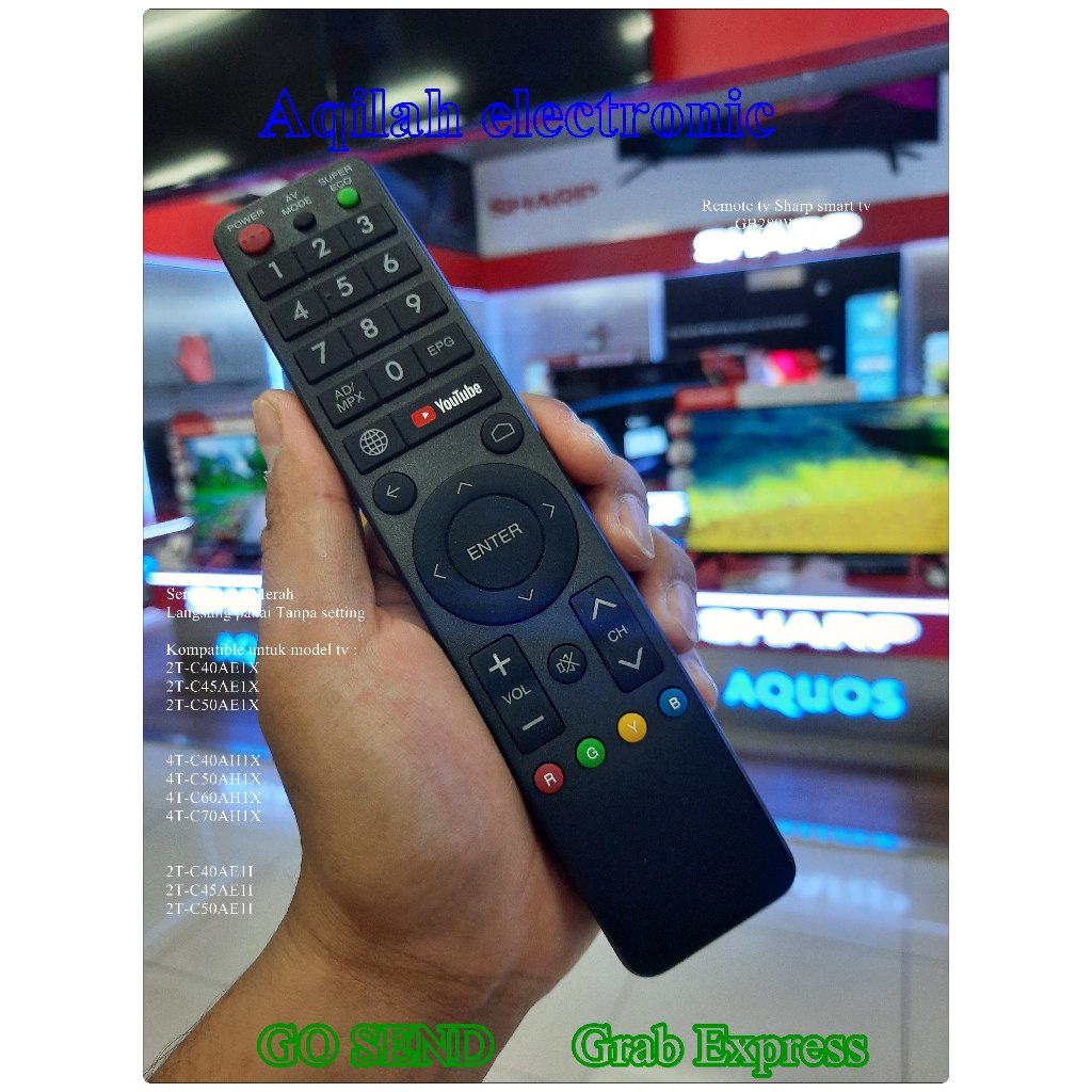 Jual Remote tv Sharp Smart tv Youtube GB289WJSA | Shopee Indonesia