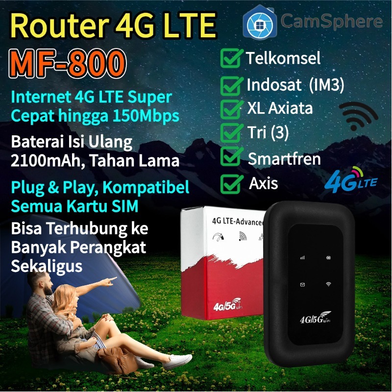 Jual 4G LTE Pocket WiFi MF800 Router 150Mbps Hotspot Modem Portabel ...