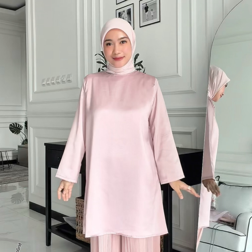 Jual Napusha - Inner Tunic | Atasan Tunic | Inner Satin | Inner Untuk ...