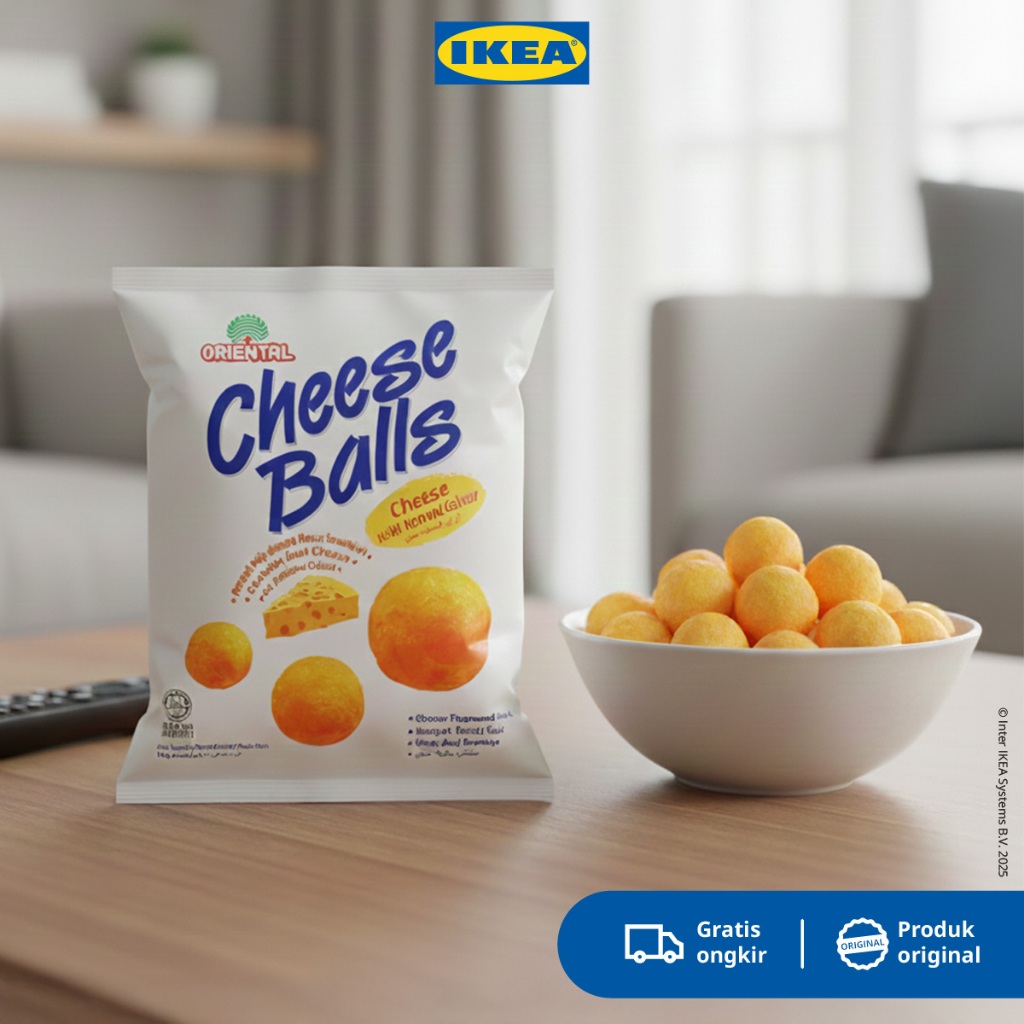 Jual ORIENTAL Snack / Makanan Ringan Cheese Balls / Chiki Balls 60gr ...