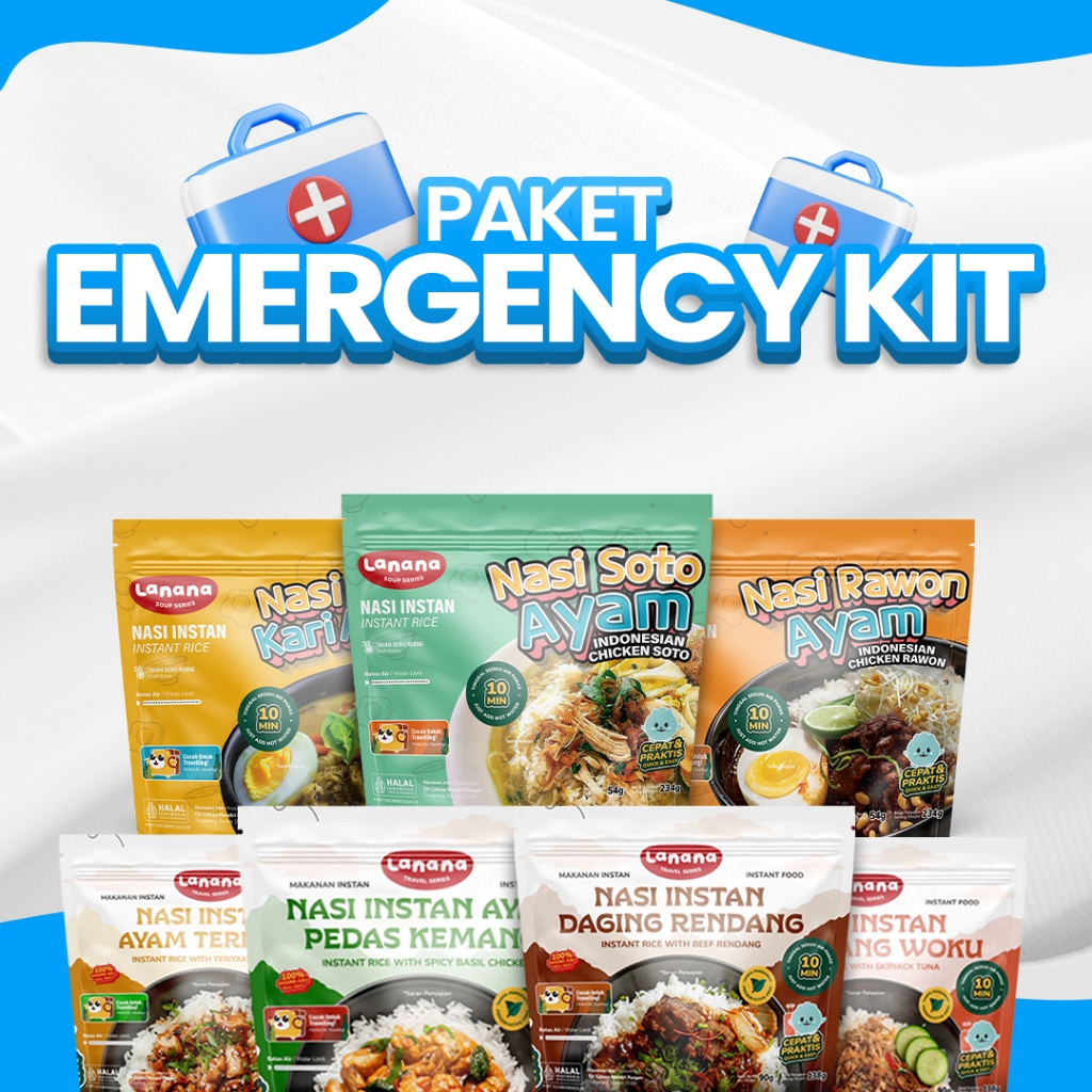 Jual Paket Emergency Lanana Nasi dan Lauk Instan Travel X Soup Series ...