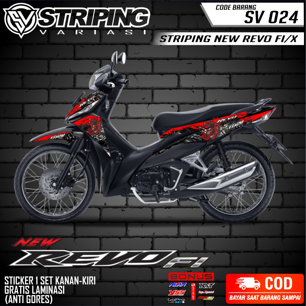 Jual sticker striping revo fi variasi venom - striping revo fi new semi ...