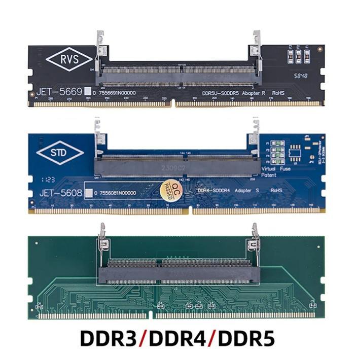 Jual Adapter Converter RAM Laptop ke PC DDR3 DDR4 DDR5 — SO-DIMM ke PC ...