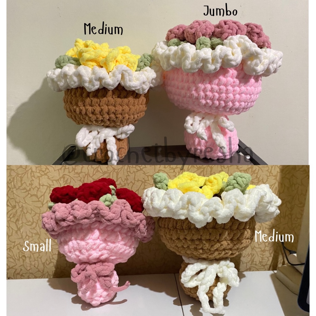 Jual Buket Bunga Rajut Terlengkap & Harga Terbaru Juli 2026 | Shopee ...