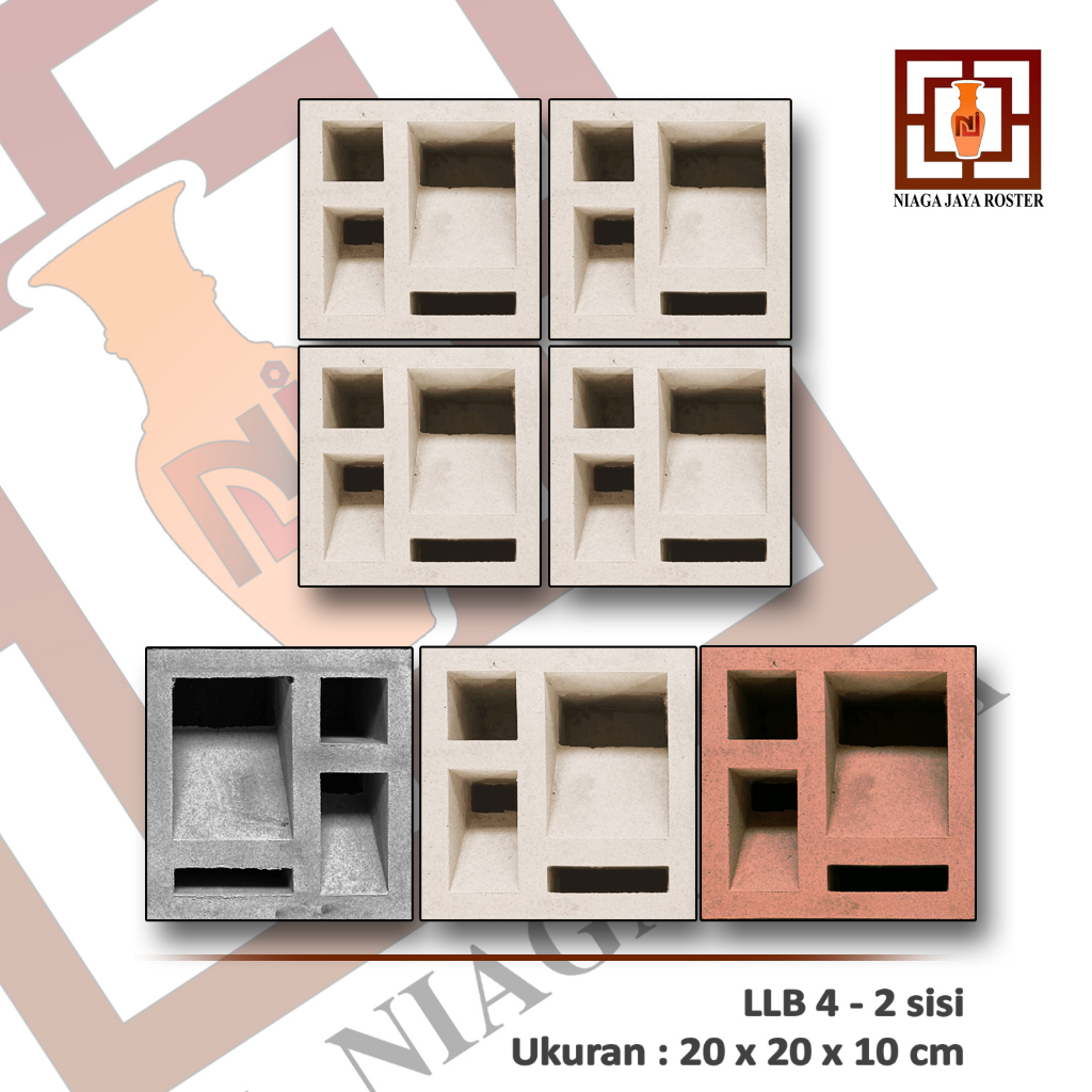 Jual NIAGA JAYA ROSTER - Roster Beton Minimalis Ukuran 20x20cm, Loster ...
