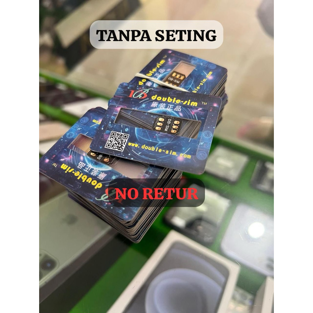 Jual Sim Sticker DBsim smart tanpa seting iPhone 7-17PM SU unlock RSIM ...