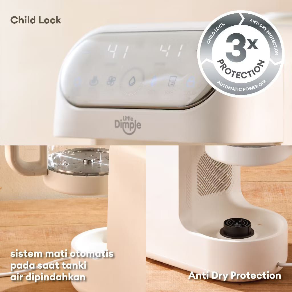 Jual Little Dimple Thermo Guard Baby Dispenser - Dispenser Air Panas ...