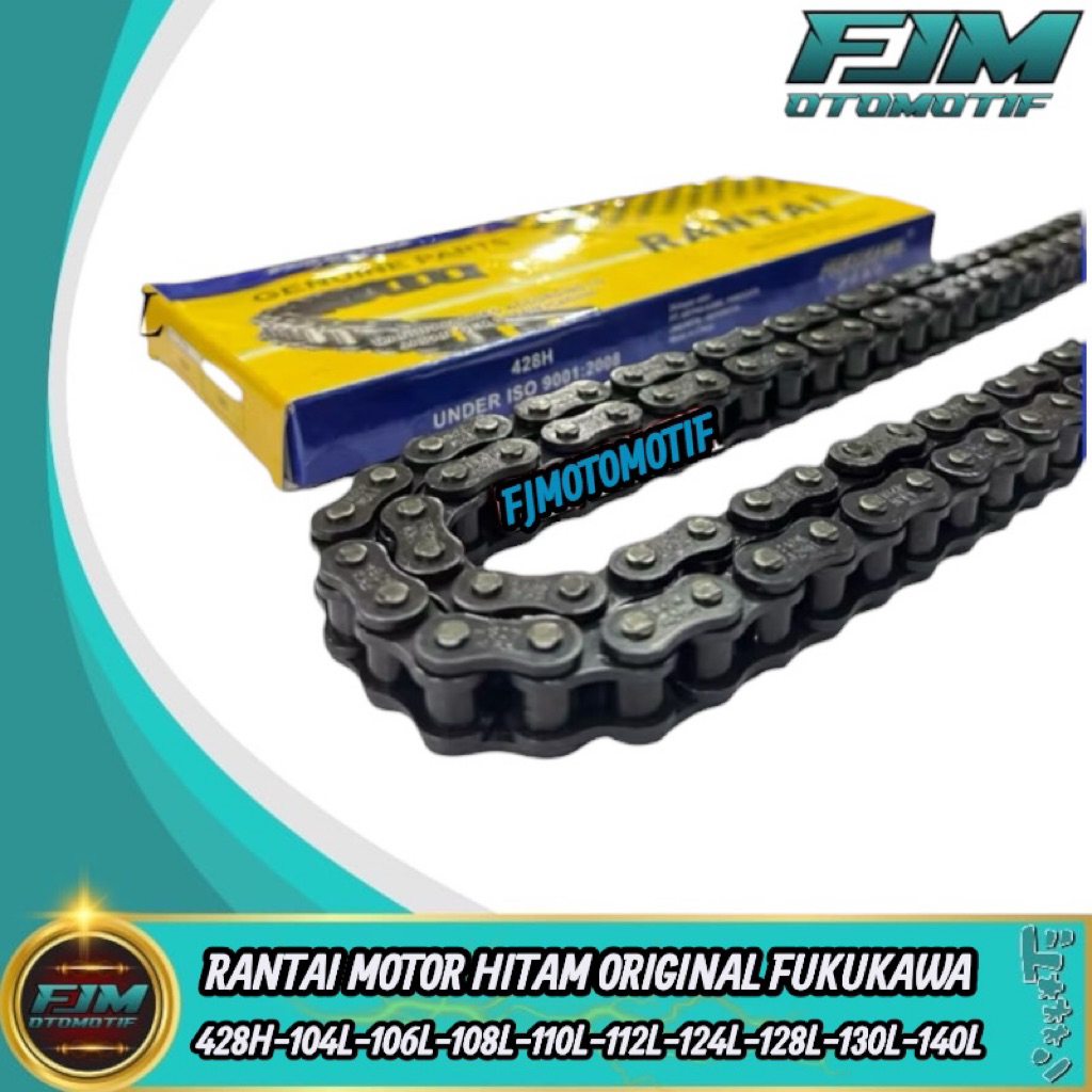 Jual RANTAI MOTOR FUKUKAWA HITAM TEBAL 428H-106L GRAND SUPRA CB 150R ...