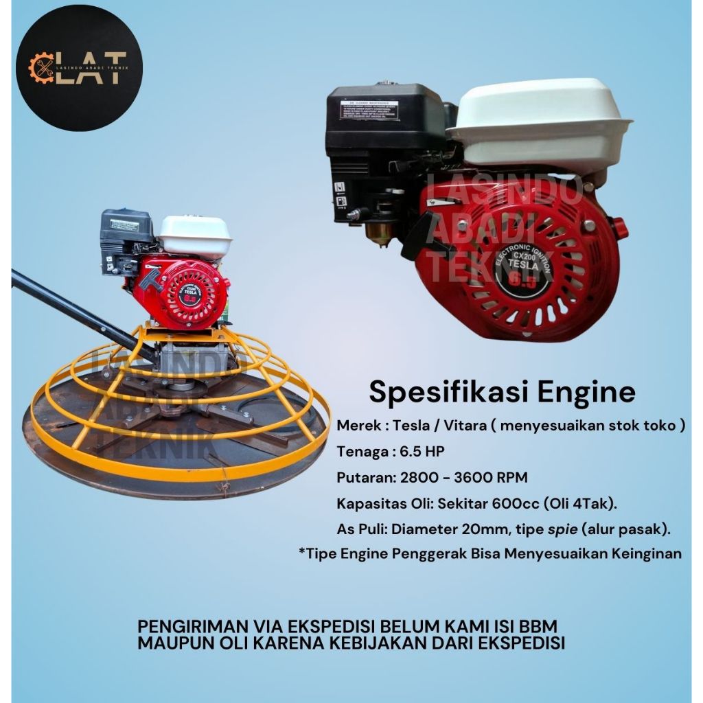 Jual Mesin Perata Cor Beton Lantai Cor Semen Power Trowel Machine ...