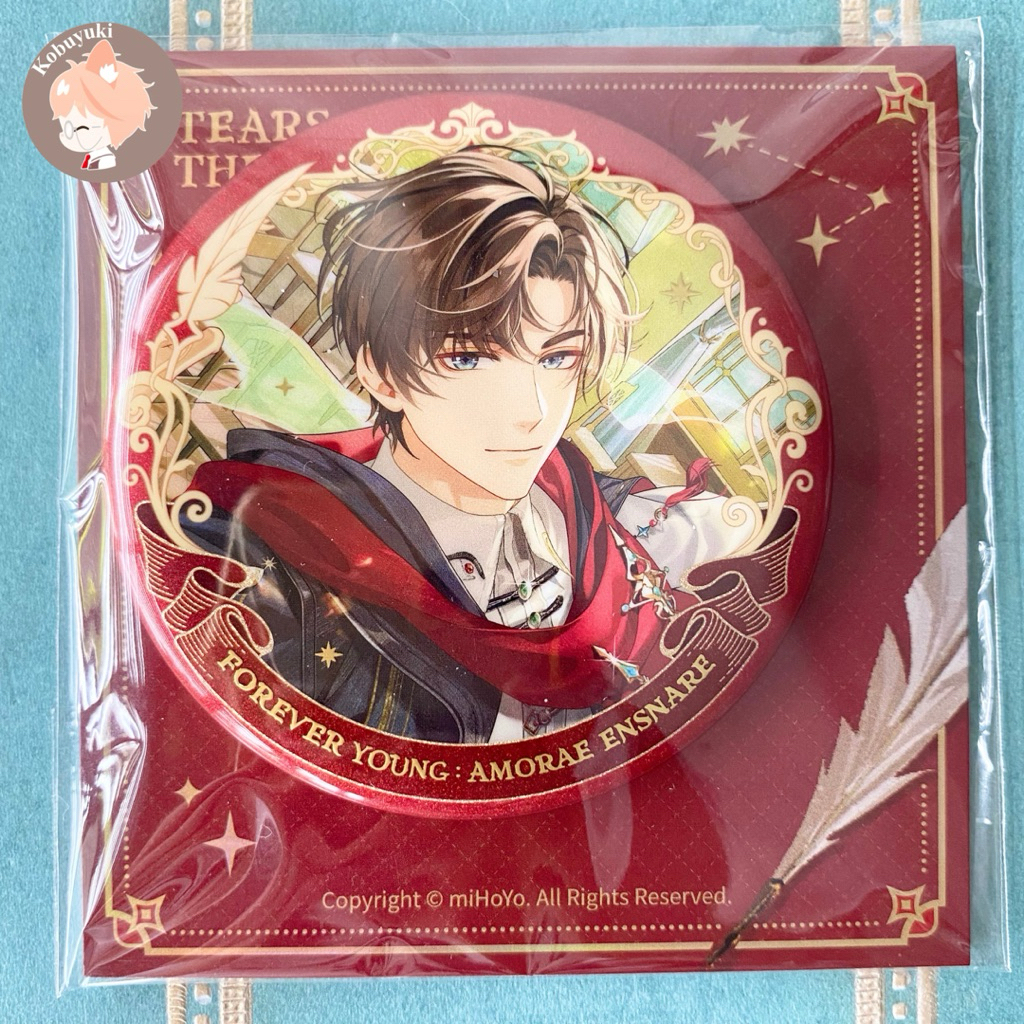 Jual OFFICIAL LIMITED Badge Pin glitter Amorae Ensnare Tears of themis ...