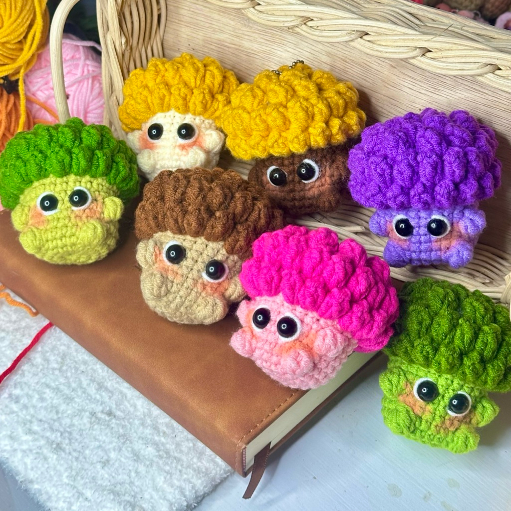 Jual [DATURA] Gantungan Kunci Rajut Brokoli | Amigurumi Keychain ...
