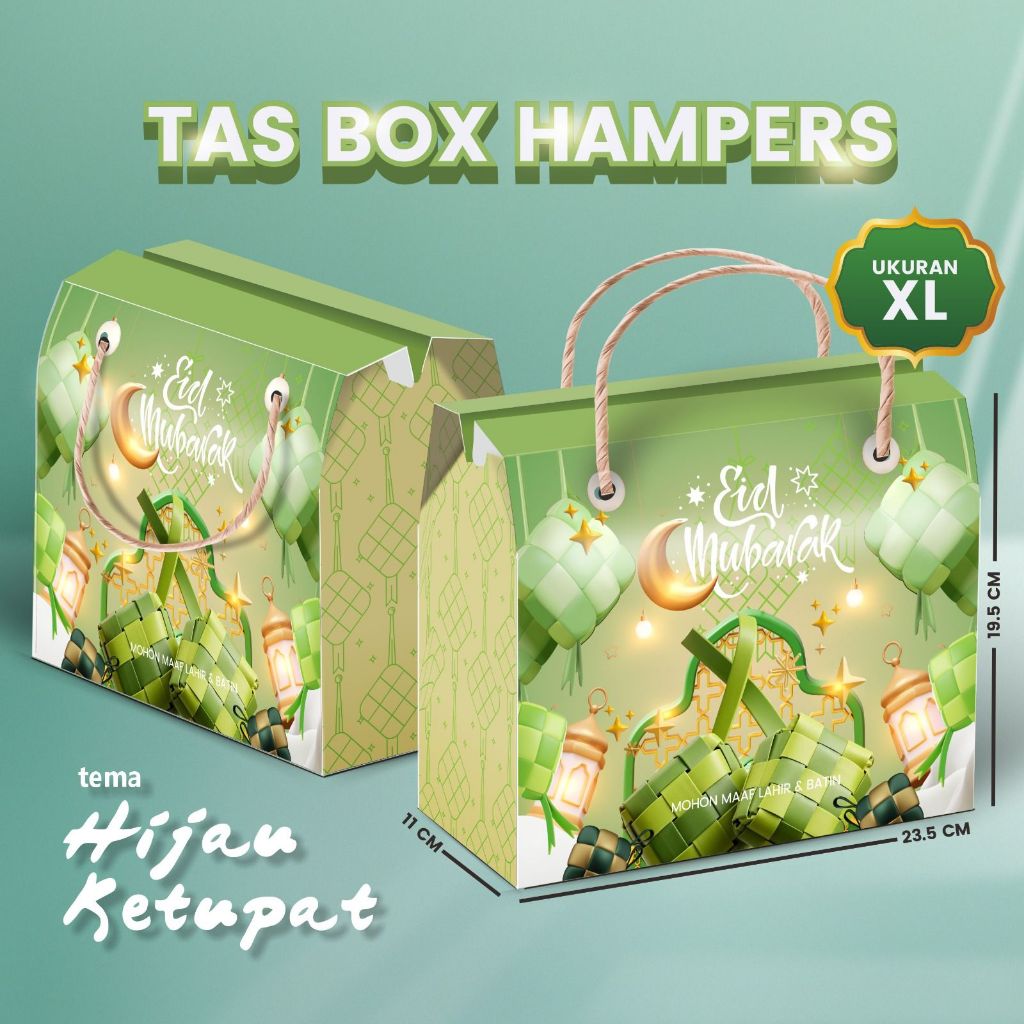BOX HAMPERS IDUL FITRI | BOX HAMPERS LEBARAN XL | GABLE BOX | BOX JINJING IDUL FITRI | KEMASAN
