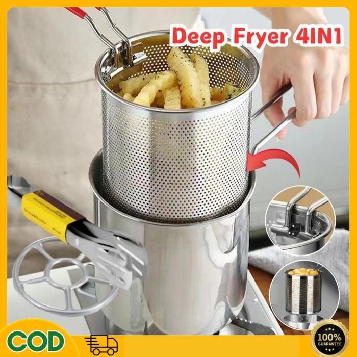 Jual DEEP FRYER SET 4 IN 1 PANCI SARINGAN PENGGORENGAN REBUS SERBAGUNA ...