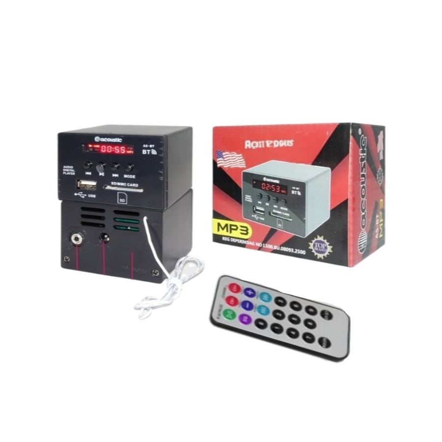 Jual S_NET Box mini kit usb MP3 player Bluetooth casing plastik ...
