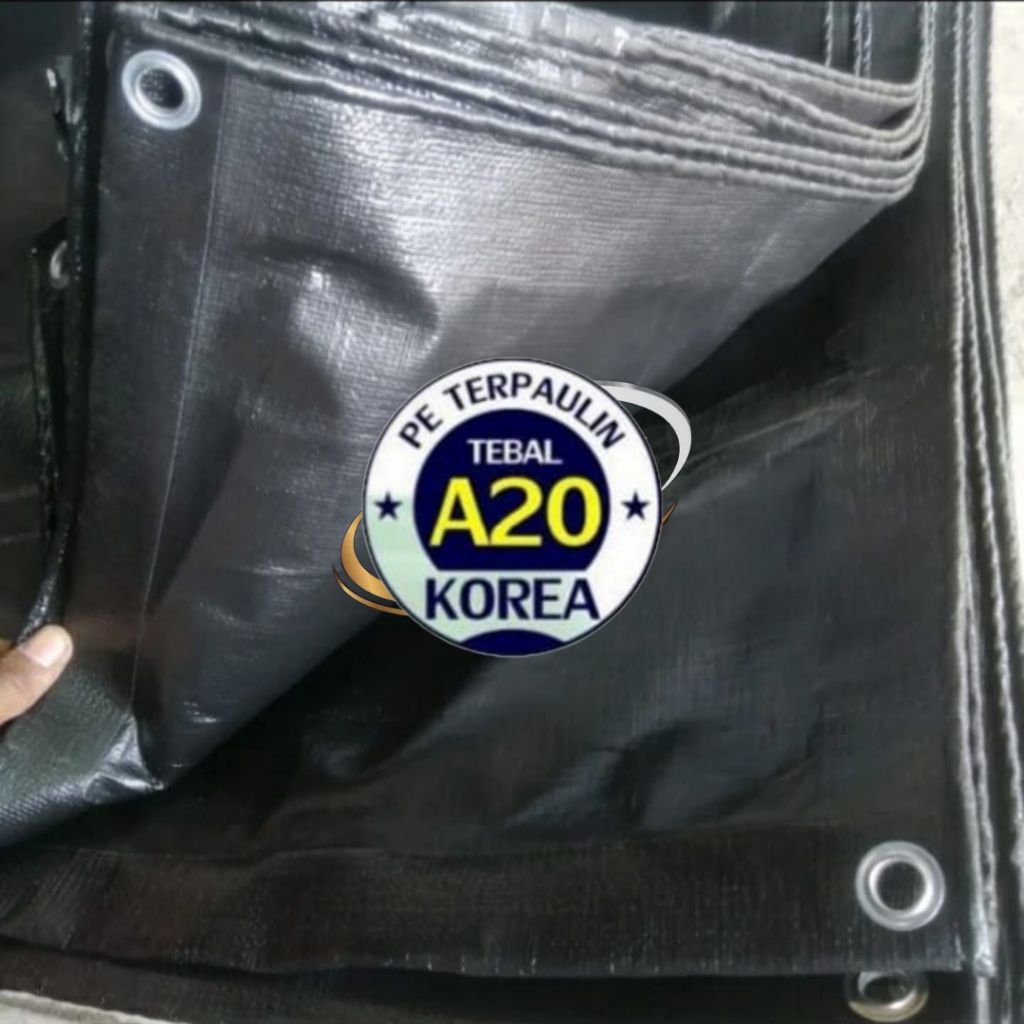 Jual terpal A20 Warna HITAM ukuran dasar 6x7 6x8 meter | Shopee Indonesia