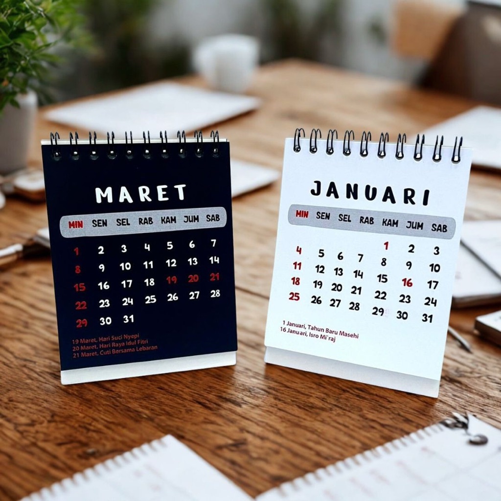 Jual Kalender Meja Mini2026 Kalender Mini 2026 Calendar Simple 2026 ...