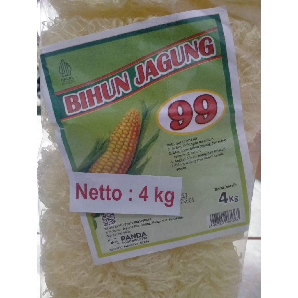 Jual BIHUN JAGUNG 99 - 4kg | Shopee Indonesia