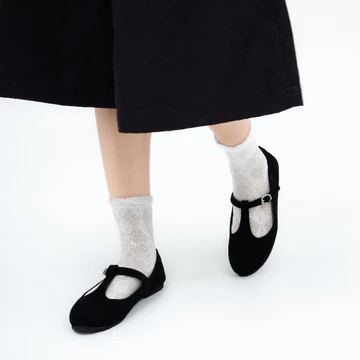Mary Jane Suade Flatshoes Wanita