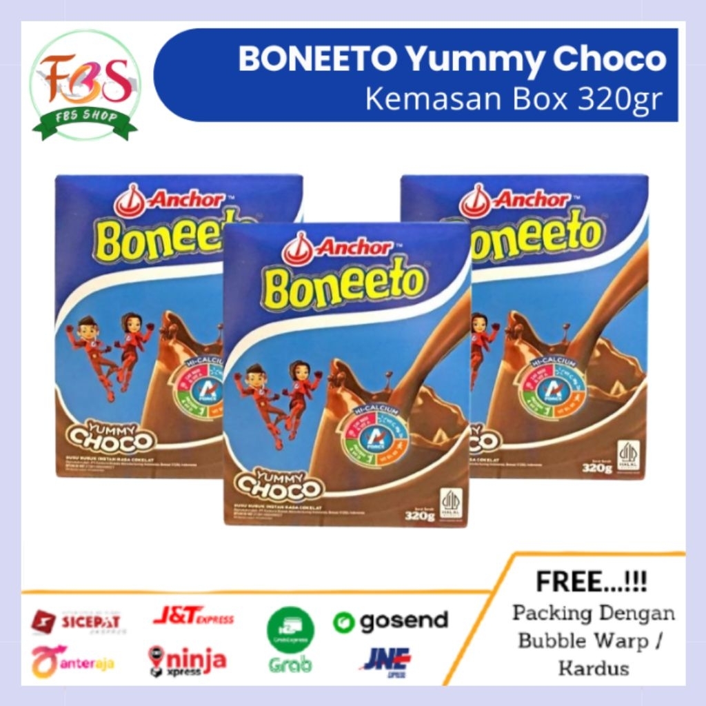 Jual Boneeto Yummy Choco Rasa Coklat Kemasan Box 320gr | Shopee Indonesia