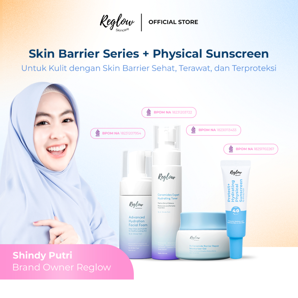 Jual Reglow Protect+ Hydrating Physical Sunscreen & Reglow Bundling ...