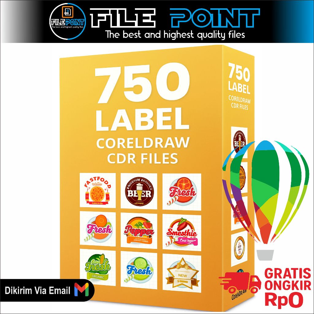 Jual 750 Label CorelDRAW CDR Files | Shopee Indonesia