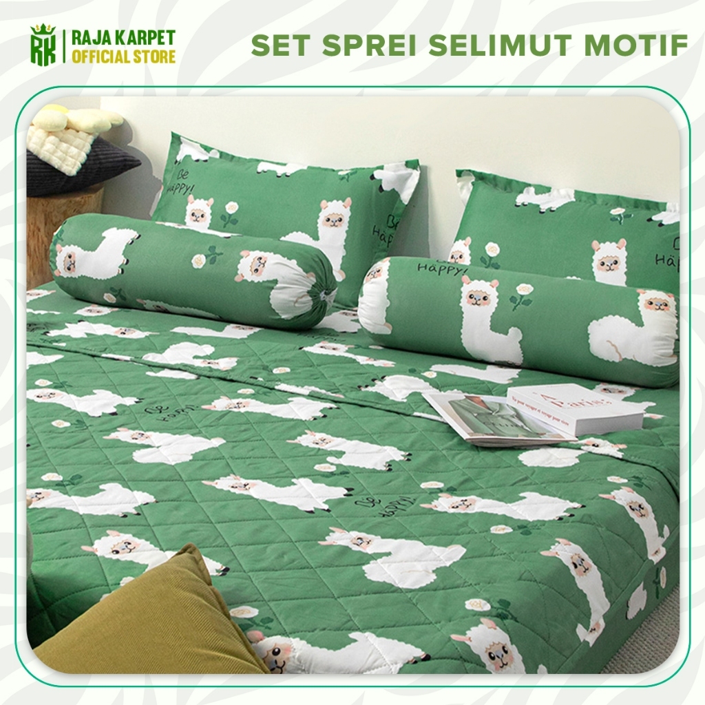 Jual RAJA KARPET - Set Bedcover Sprei Sarung Bantal dan Guling / Bed ...