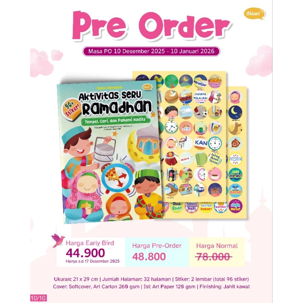 Jual Buku Aktivitas Ramadhan 3 in 1 Tempel Sticker, Cari dan Pahami ...