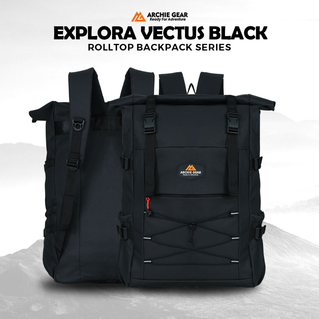 Jual ARCHIE GEAR Tas Ransel Backpack Gendong Rolltop Explora Vectus ...