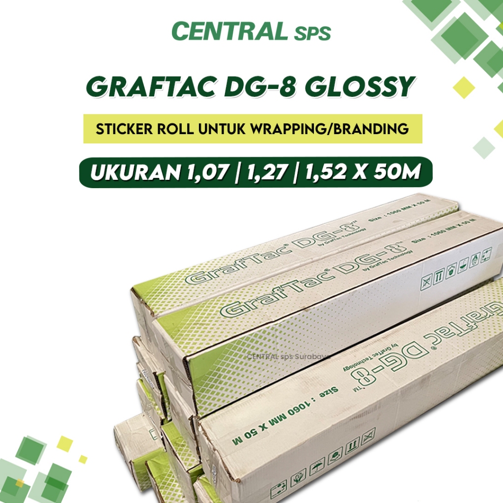 Jual Sticker Roll Vinyl Graftac DG-8 Glossy - CENTRAL sps | Shopee ...