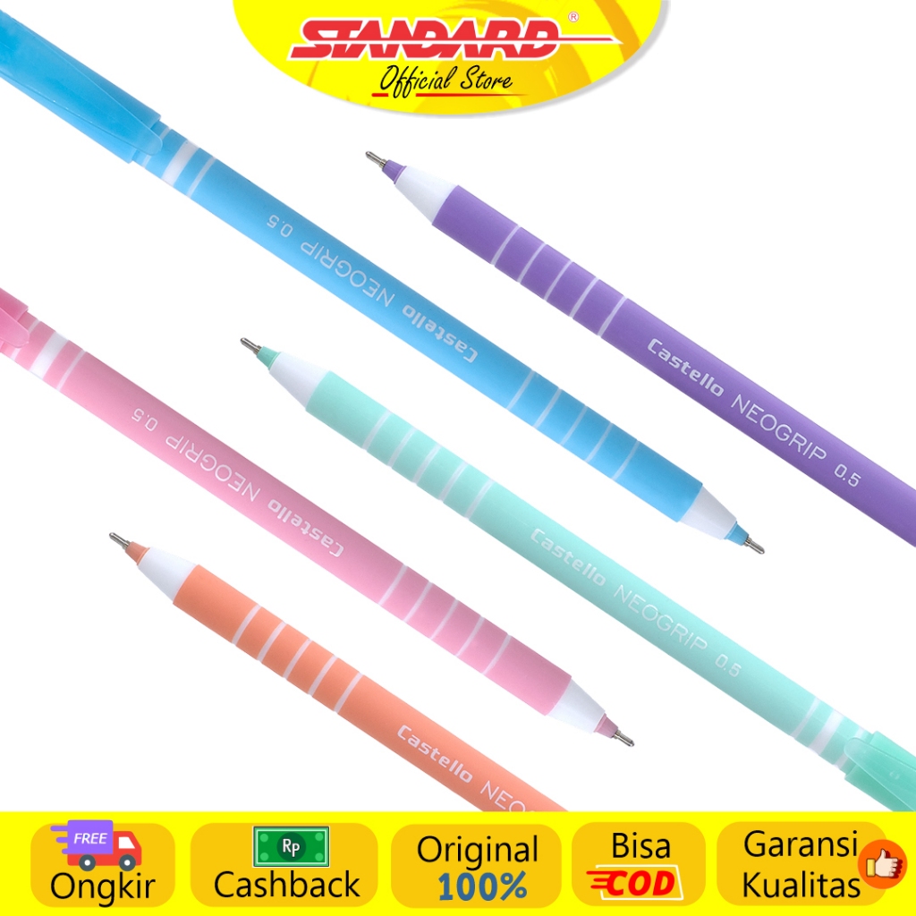 Standard - Pulpen AE7 Castello Neogrip 0.5 ( Alat Tulis / Pen / Ballpoint / Pena ) (4)