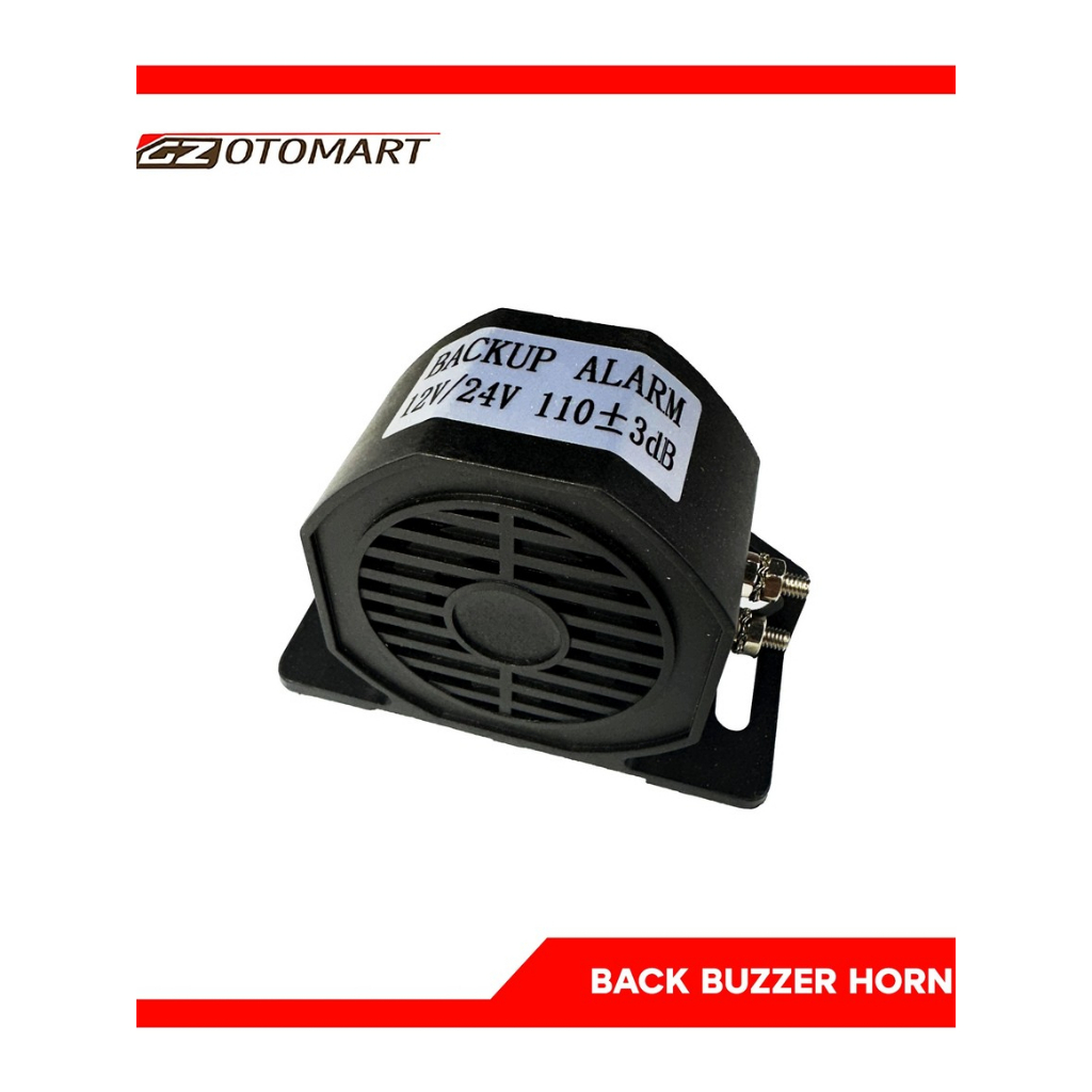Jual Back Up Alarm Buzzer Horn Sirine Klakson Mundur DC 12Volt | Shopee ...